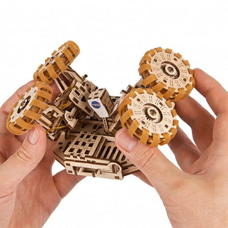 Ugears ユーギアーズ NASAルナローバー 70236 NASA Lunar Rover 木製 ブロック DIY パズル 組立 想像力 創造力 おもちゃ 知育 ウッドパズル 3D 工作キット 木