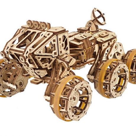 【公式】Ugears ユーギアーズ 有人火星探査ローバー 70206 Manned Mars Rover 6輪駆動 NASA公式 木製 ブロック DIY パズル 組立 想像力 創造力 おもちゃ 知育