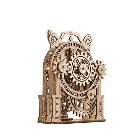 Ugears ユーギアーズ ヴィンテージアラームクロック 70163 Vintage Alarm Clock  木製 ブロック DIY パズル 組立 想像力 創造力 おもちゃ 知育 ウッドパズル 3D