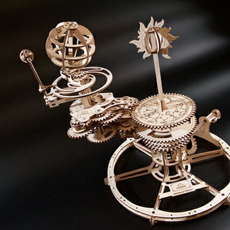 【公式】Ugears ユーギアーズ  メカニカルテルリオン 三球儀 70167  Mechanical Tellurion 木製 ブロック DIY パズル 組立 想像力 創造力 知育 ウッドパズル 3