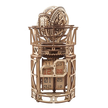 【公式】Ugears ユーギアーズ  スカイウォッチャー トゥールビヨンテーブルクロック 70162 Sky Watcher Tourbillon Table Clock  トゥールビヨン 木製 ブロ