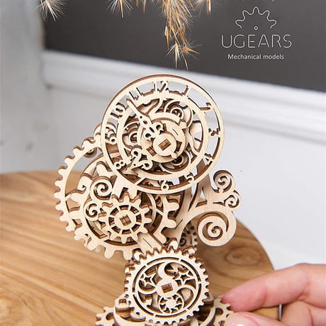 【公式】Ugears ユーギアーズ スチームパンククロック 70093 Steampunk Clock 木製 ブロック DIY パズル 組立 想像力 創造力 おもちゃ 知育 ウッドパズル 3D 工作キ