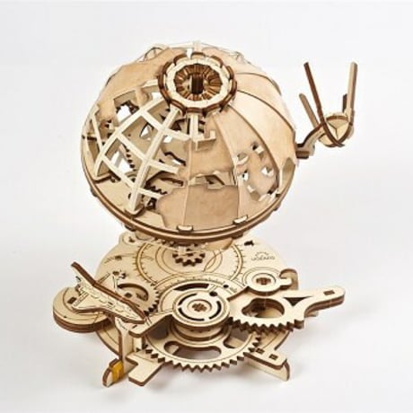 【公式】Ugears ユーギアーズ メカニカルアース 70128 Globus 木製 ブロック パズル おもちゃ 知育 ウッドパズル 3D 工作キット 木製 模型 キット 3Dパズル 夏休み 小学生