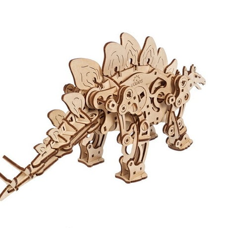 Ugears ユーギアーズ ステゴサウルス 70222 Stegosaurus 恐竜 木製 ブロック DIY パズル 組立 想像力 創造力 おもちゃ 知育 ウッドパズル 3D 工作キット 木製 模型