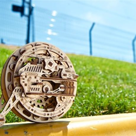 【公式】Ugears ユーギアーズ モノホイール 70080 Monowheel  木製 ブロック DIY パズル 組立 想像力 創造力 おもちゃ 70080 知育 ウッドパズル 3D 工作キット 木