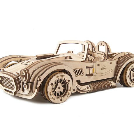 【公式】Ugears ユーギアーズ ドリフトコブラレーシングカー 70161 Drift Cobra Racing car レーシングカー ブロック DIY パズル 組立 想像力 創造力 おもちゃ 知