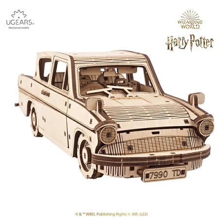 【ハリーポッター公式コラボ】Ugears  空飛ぶフォード・アングリア 70173 FLYING FORD ANGLIA  ユーギアーズ 木製 ブロック DIY パズル 組立 想像力 創造力 おもちゃ