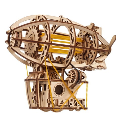Ugears ユーギアーズ スチームパンクエアーシップ 70226 Steampunk Airship 木製 ブロック DIY パズル 組立 想像力 創造力 おもちゃ 知育 ウッドパズル 3D 工作キ