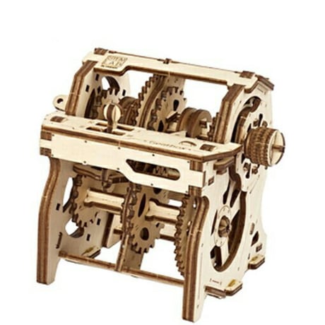【公式】Ugears ユーギアーズ ギアボックス 70131 STEM LAB Gearbox 組立て 学習 発見 面白い AR（拡張現実）STEM 教育 木製 ブロック パズル おもちゃ 知育 ウッ