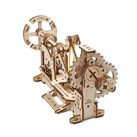 【公式】Ugears ユーギアーズ タコメーター STEM LAB 70153 木製 ブロック DIY パズル 組立 想像力 創造力 おもちゃ 知育 ウッドパズル 3D 工作キット 木製 模型 キット