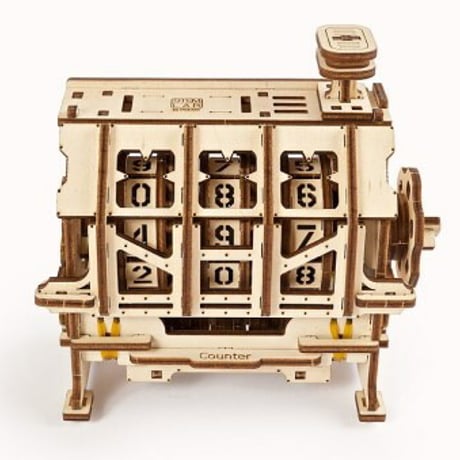 【公式】Ugears ユーギアーズ カウンター 70130 STEM LAB Counter 組立て 学習 発見 面白い AR (拡張現実) カウント 教育 木製 ブロック パズル おもちゃ 知育 ウ