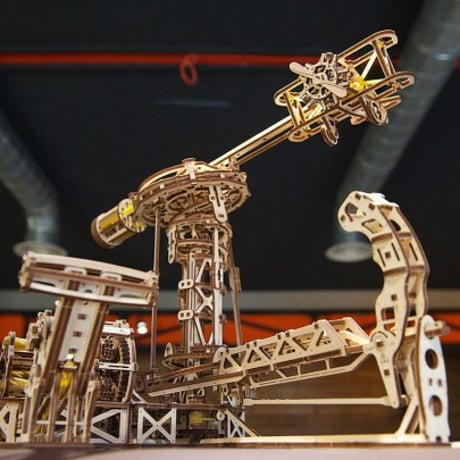 【公式】Ugears ユーギアーズ アビエーター 70053  Aviator アビエイター 木製 ブロック おもちゃ知育 ウッドパズル 3D 工作キット 木製 模型 キット 3Dパズル 冬休み 小学