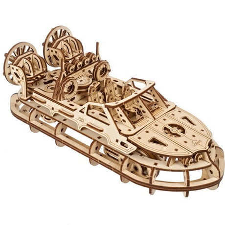Ugears ユーギアーズ レスキューホバークラフト 70223 Rescue Hovercraft 木製 ブロック DIY パズル 組立 想像力 創造力 おもちゃ 知育 ウッドパズル 3D 工作キッ
