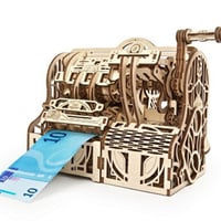 【公式】Ugears ユーギアーズ キャッシュレジスター 70136 Cash Register 木製 ブロック DIY パズル 組立 想像力 創造力 おもちゃ 知育 ウッドパズル 3D 工作キット
