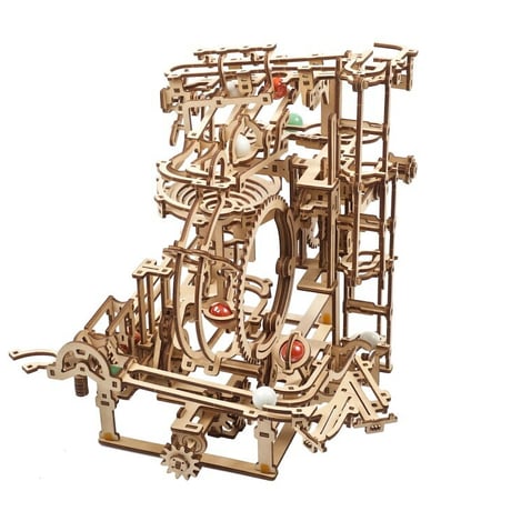 【公式】Ugears ユーギアーズ マーブルランステップホイスト 70157 マーブルラン2 Marble Run Stepped Hoist 木製 ブロック DIY パズル 組立 想像力 創造力 お