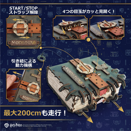 【公式】Ugears 怪物的な怪物の本™ 70247 The Monster Book of Monsters ユーギアーズ  木製 ブロック DIY パズル 組立 おもちゃ 知育 ウッドパズル