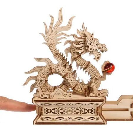 Ugears ユーギアーズ ウッドドラゴン 70259 Wood Dragon 木製 ブロック DIY パズル 組立 想像力 創造力 おもちゃ 知育 ウッドパズル 3D 工作キット 木製 模型 キット