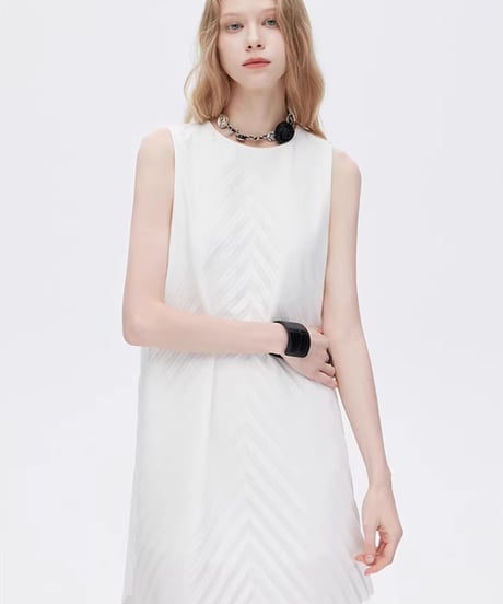 Bias Stitch Sleeveless Dress