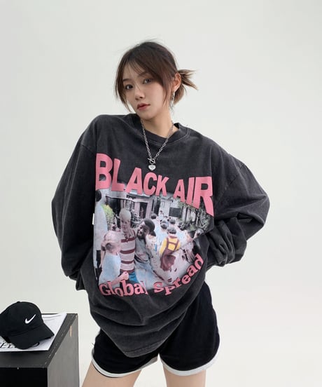 Vintage Graphic Oversize Long Sleeve Tee