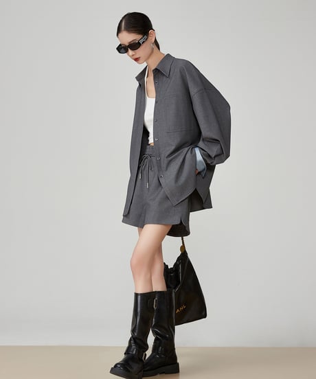 Relaxed Shirt & Shorts Set