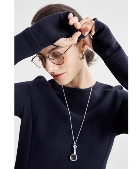Center-Slit Slim-Fit Long Dresst  / 2colors