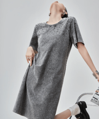 Vintage Wash Studs T-Shirt Dress