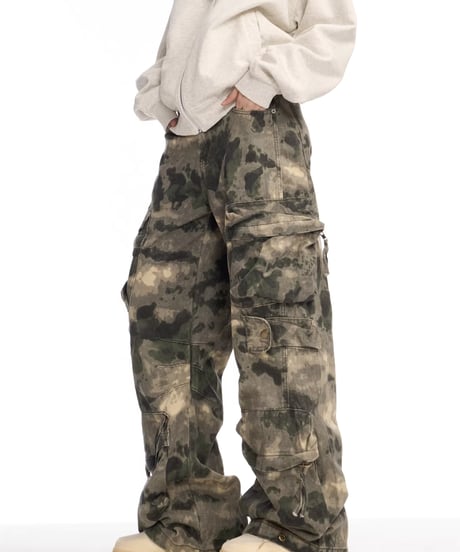 Multi-Pocket Camouflage Pattern Cargo Pants