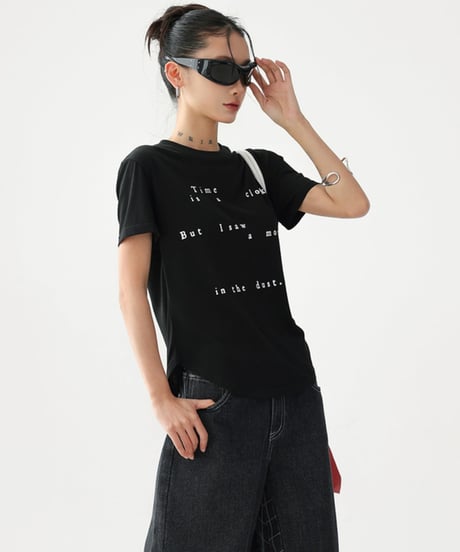 Lettering Relax Fit Tee / 2colors