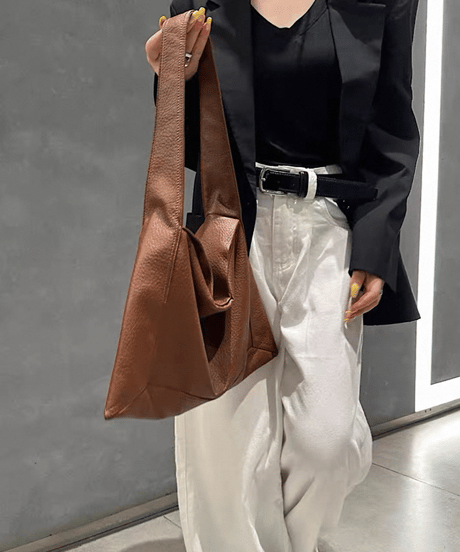 Metallic Soft PU One Handle Shoulder Bag / 5colors