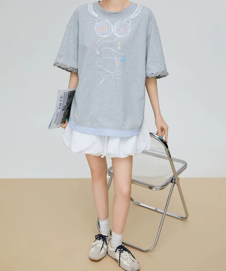 Trompe-L'oeil Headphone Graphic Tee
