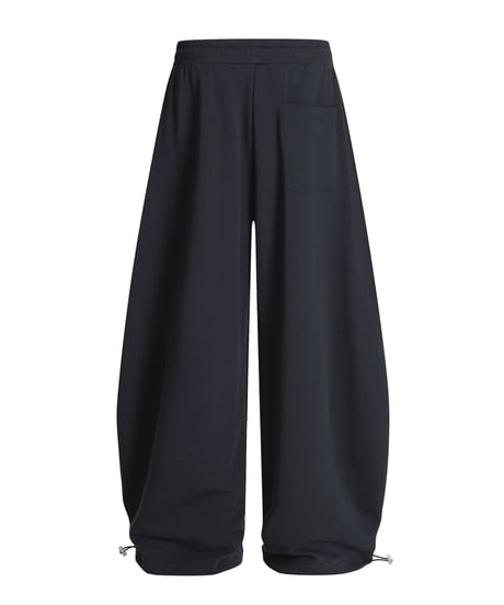 Snake Rhinestone Wide Curve Sweat Pants / 2colors