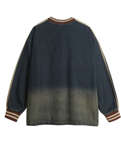Vintage College Logo V-neck Pullover
