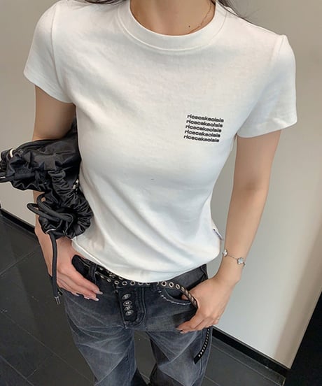 Minimal Logo Slim Fit T-Shirt  / 4colors