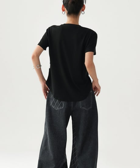 Lettering Relax Fit Tee / 2colors