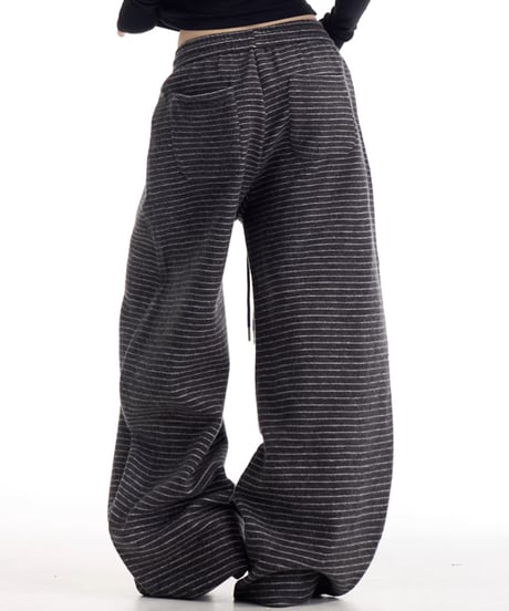 Striped Loose Casual Sweatpants  / 3colors
