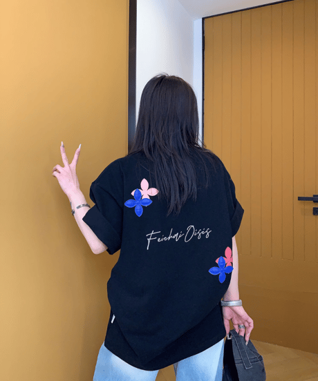 Flower Patch Oversized T-Shirt  / 2colors