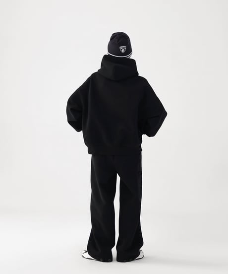 Oversized Zip Hoodie & Wide Sweatpants Setup  / 2colors