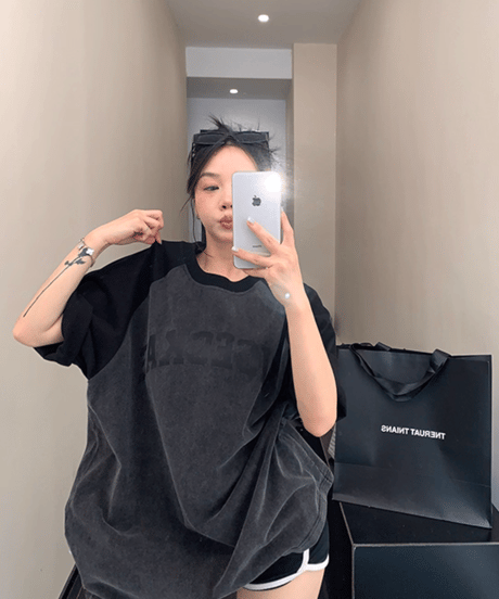 Vintage Raglan Oversized T-Shirt
