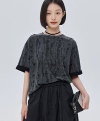 Irregular Damage Loose S/S T-Shirt