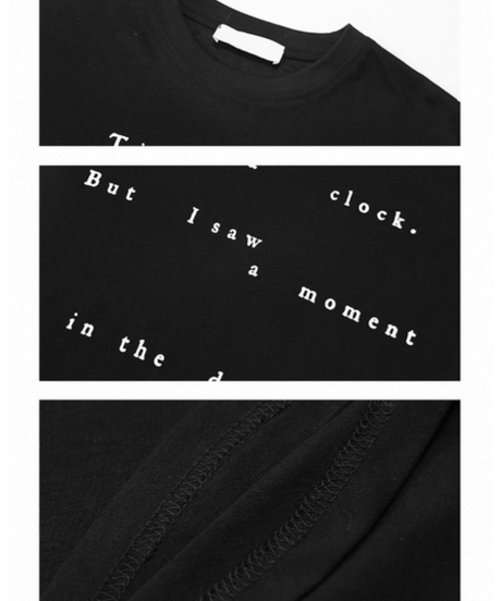 Lettering Relax Fit Tee / 2colors