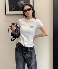 Minimal Logo Slim Fit T-Shirt  / 4colors