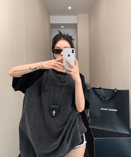 Vintage Raglan Oversized T-Shirt