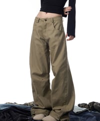 Loose Silhouette Straight Casual Pants