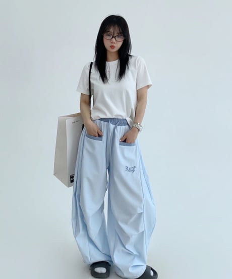 Relaxed Check Wide Easy Pants / 2colors