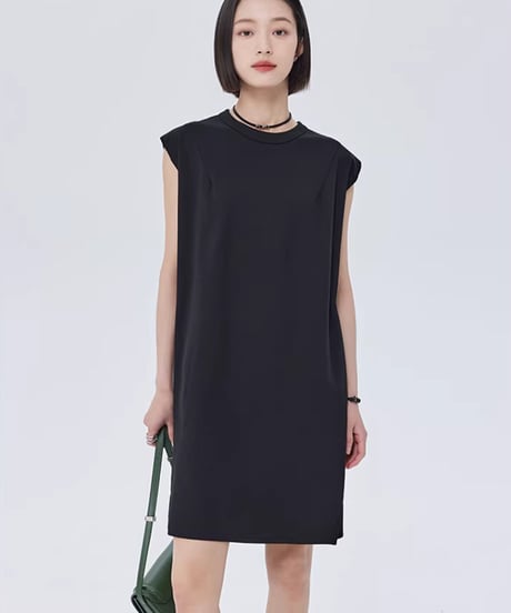Sleeveless Box Silhouette Cotton Dress