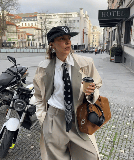 Retro Houndstooth Logo Baseball Cap