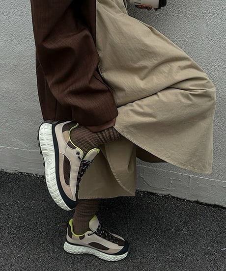 Color Block Lace-Up Sneakers / 3colors