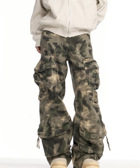 Multi-Pocket Camouflage Pattern Cargo Pants