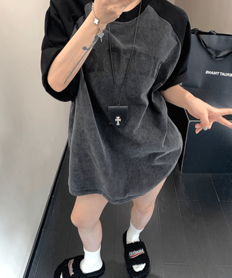 Vintage Raglan Oversized T-Shirt