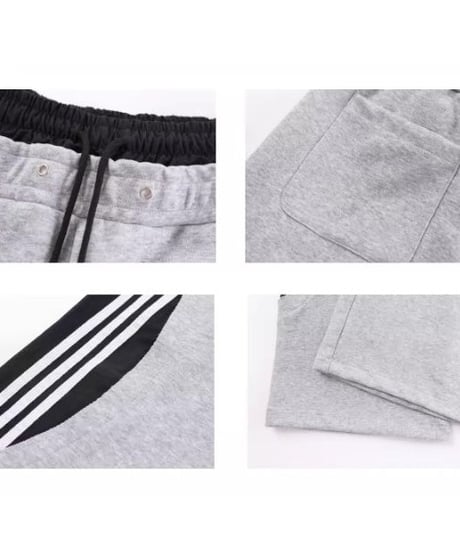 Layered Wide Sweat Track Pants / 2colors